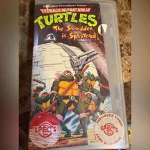 Vintage teenage mutant ninja turtles TMNT VHS tape